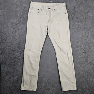 Bullhead Denim Co Gravels Slim Mens Khaki Tan Jeans 32x32 Cotton Chino Style